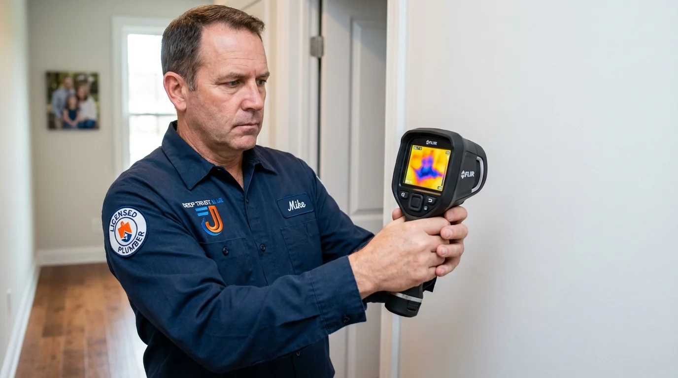 Thermal imaging leak detection by Johns Plumbing LLC in Willmar